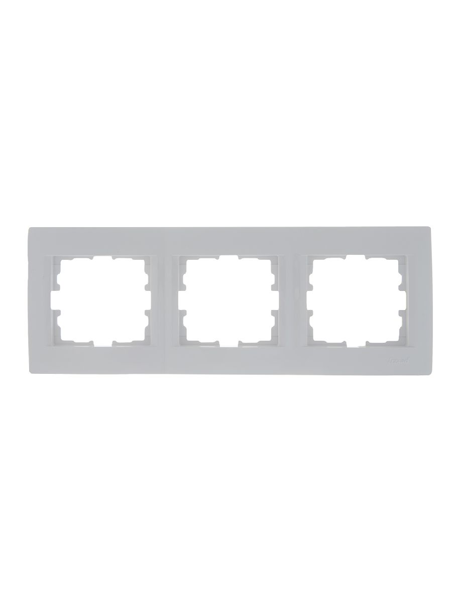 Рамка 3-местная горизонтальная Lezard Karina 707-0200-148