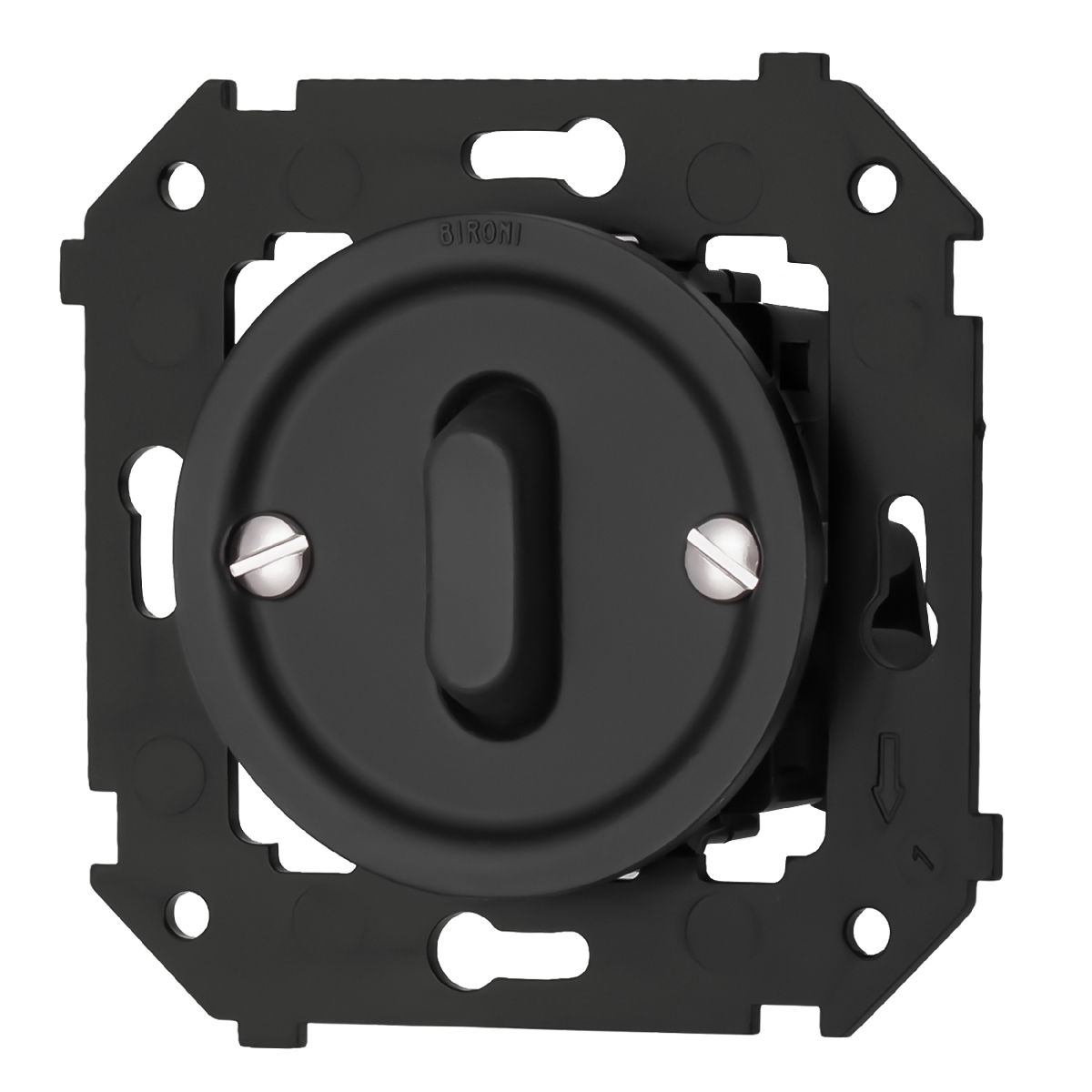 Выключатель одноклавишный Bironi Шедель Бриз B3-220-23M