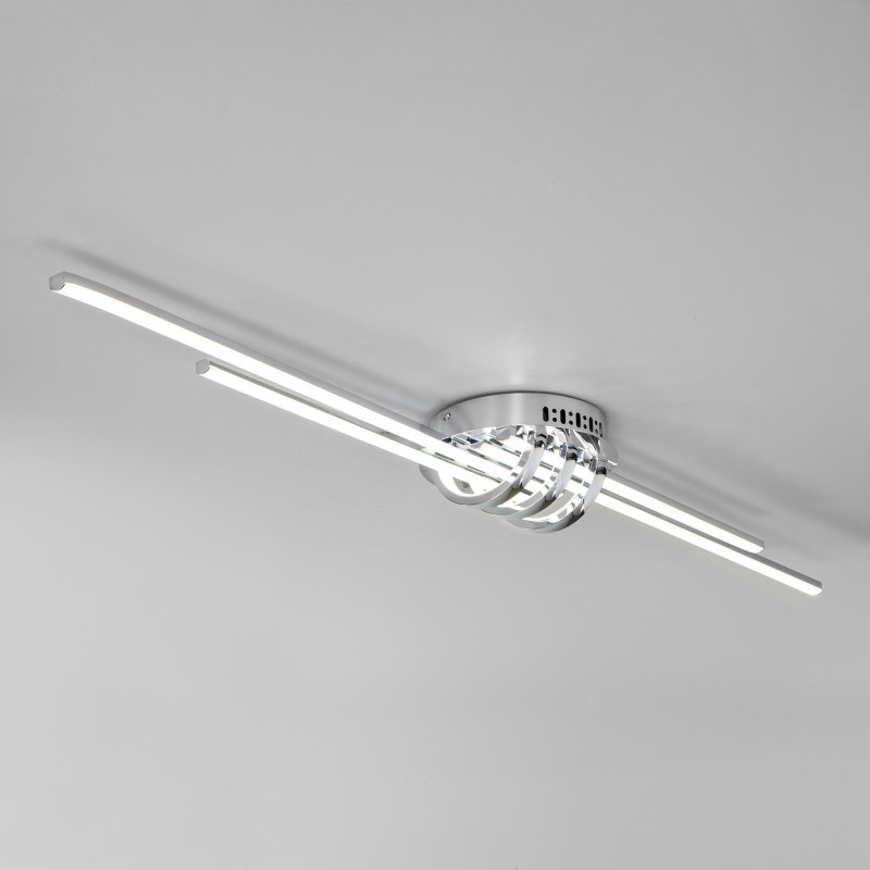 Потолочная люстра с пультом Eurosvet SKYLINE 90243/4 хром