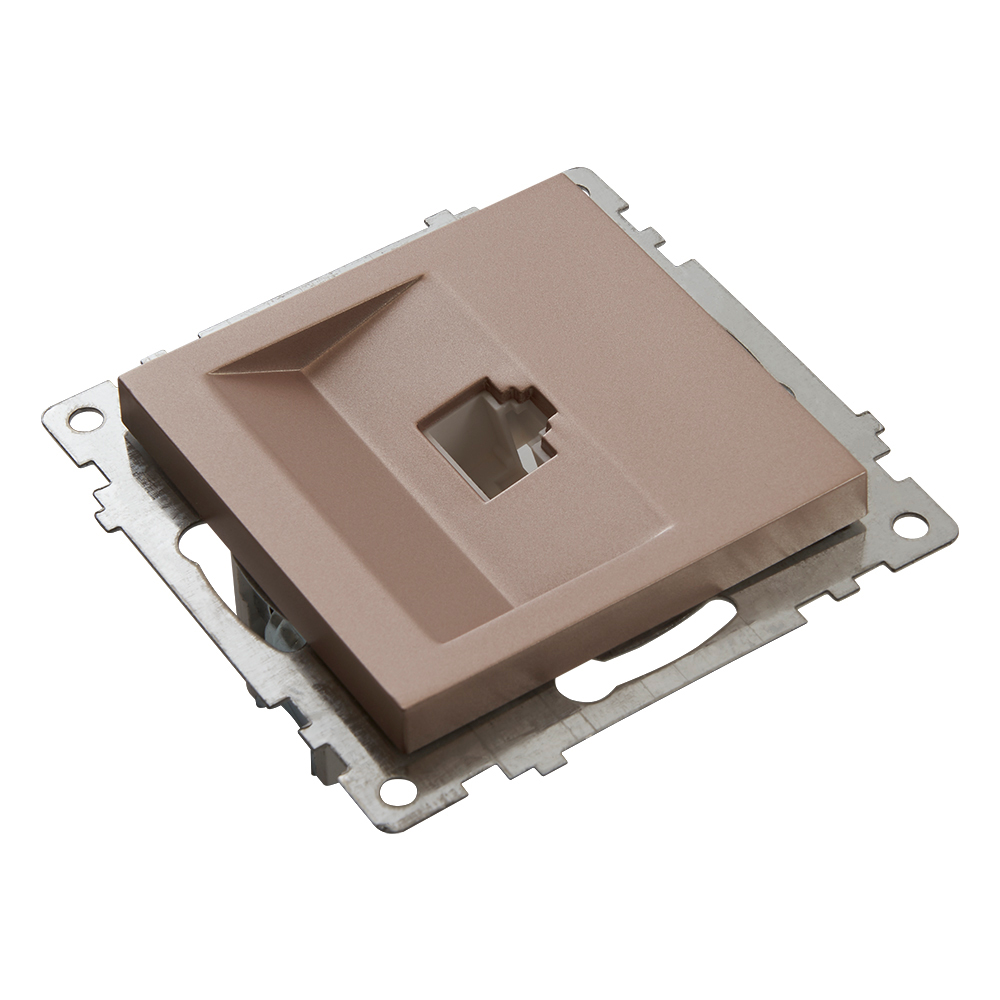 Розетка компьютерная 1-местная Stekker Катрин 39599