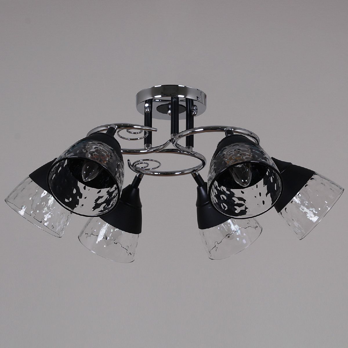 Потолочная люстра Reluce 70139-3.3-06 CR+BK