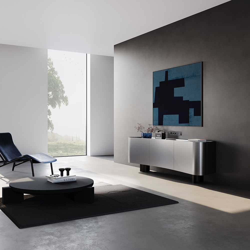 Рамка на 5 постов Voltum S70 VLS110507 (графит, стекло)