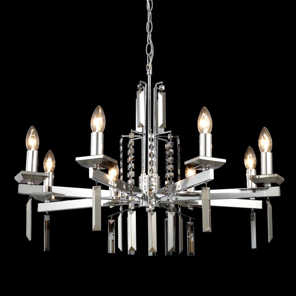 Подвесная люстра Crystal Lux Marron SP8 Chrome