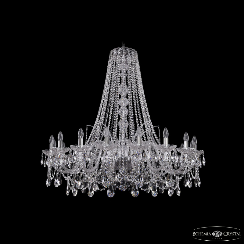 Подвесная люстра Bohemia Ivele Crystal 1411/18/400/h-113 Ni