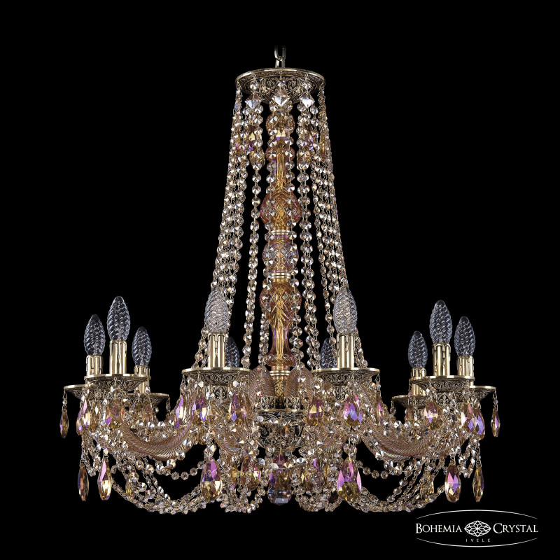 Подвесная люстра Bohemia Ivele Crystal 16106/10/240/h-75 G M777