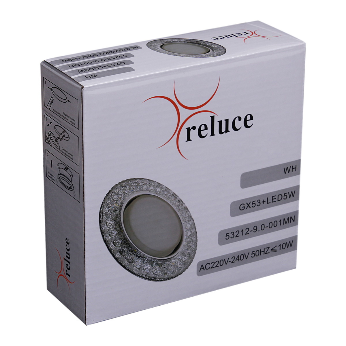 Точечный светильник Reluce 53212-9.0-001MN GX53+LED5W DL WH 4000K