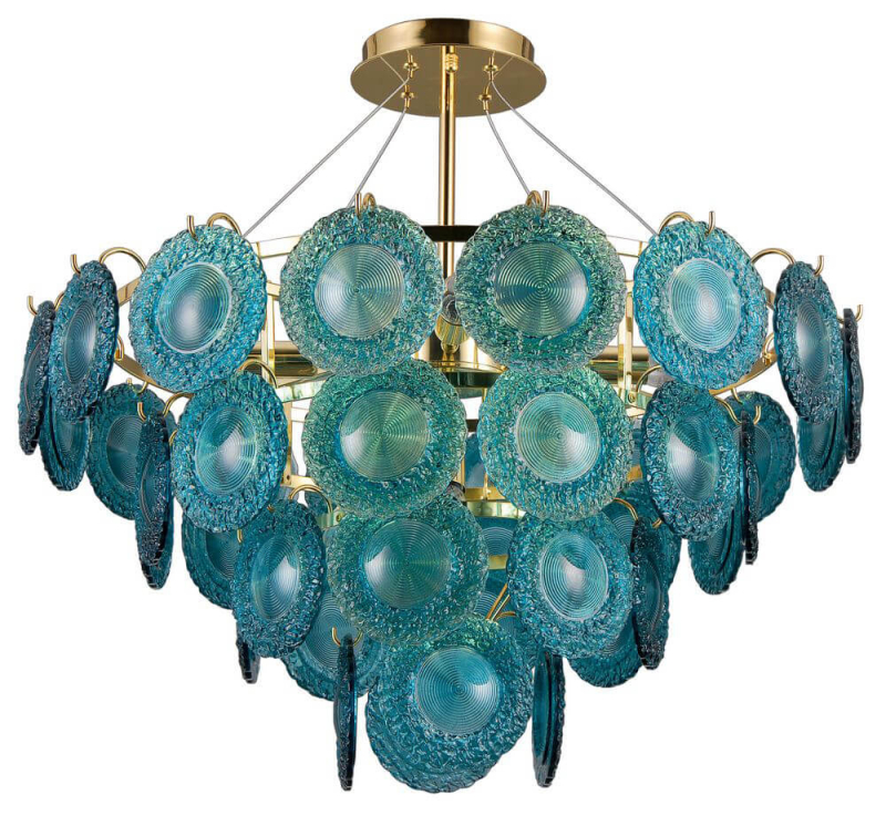 Потолочная люстра Lumien Hall Антеро 3009/8P-DGD-TRQ