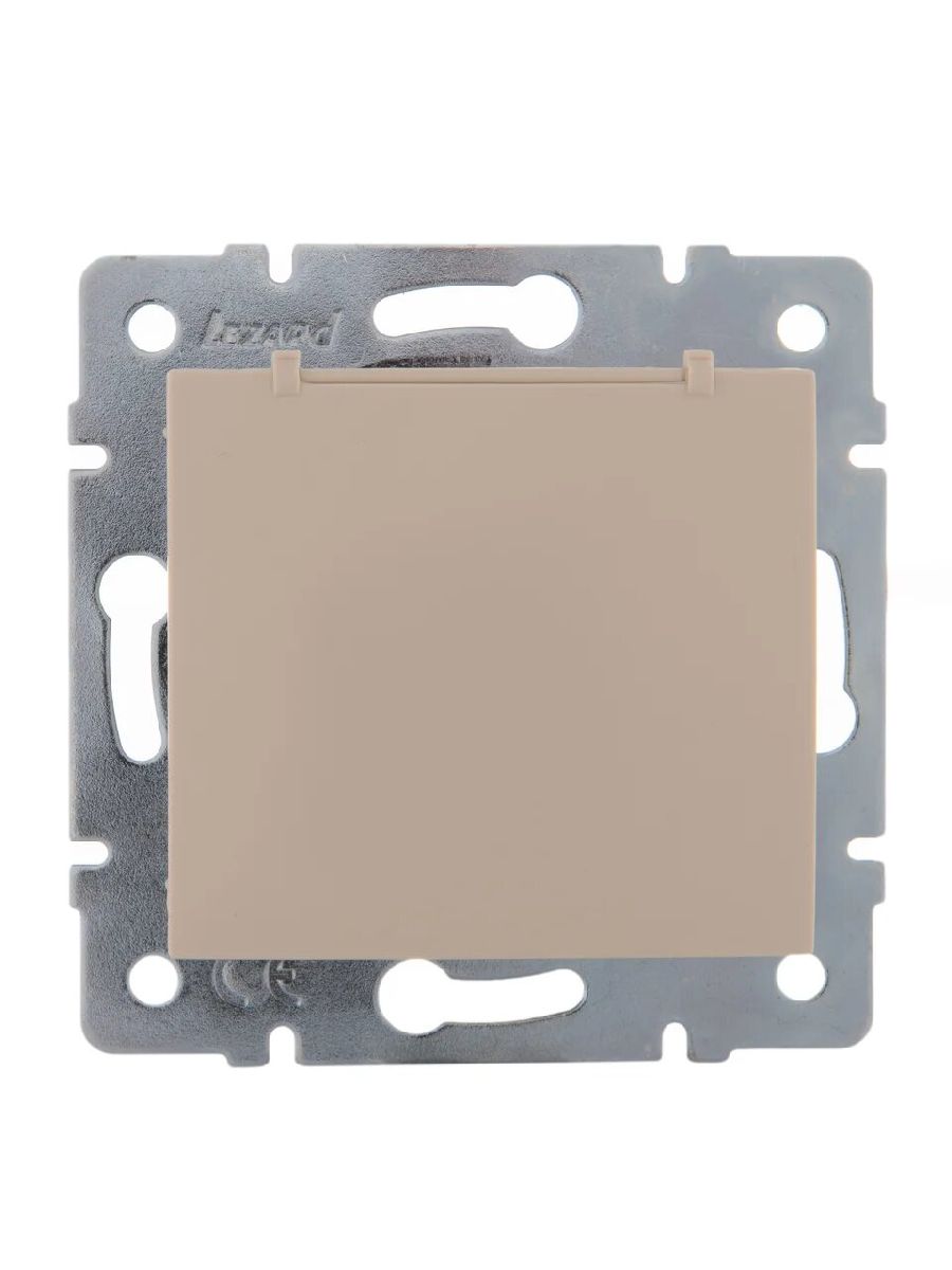 Розетка с/з с крышкой Lezard Karina 707-0388-123B