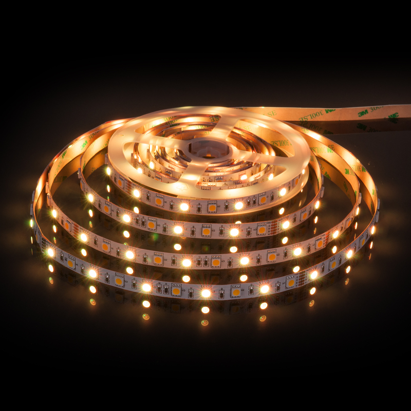 Светодиодная лента Elektrostandard 24V 14,4W 60Led 5050+5050 IP20 MIX RGB/теплый белый, 5м 4690389172250