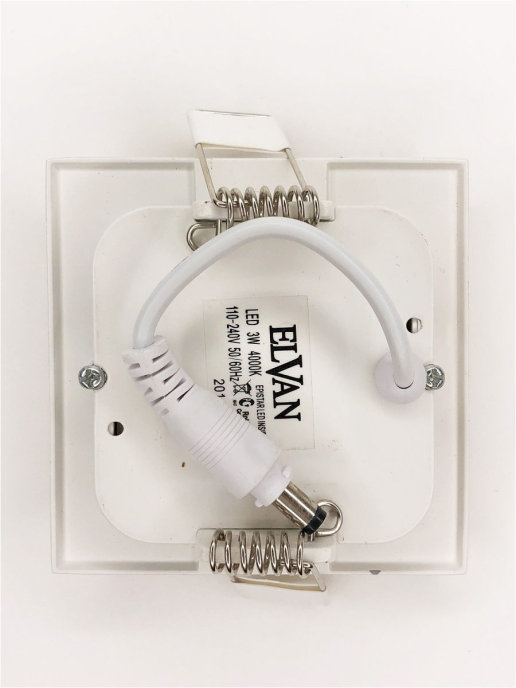 Встраиваемый светильник Elvan VLS-102SQ-3W-WH-Wh