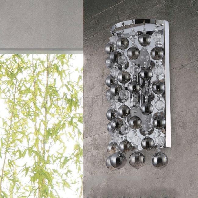 Бра Crystal Lux Mallorca AP2 Chrome/Smoke