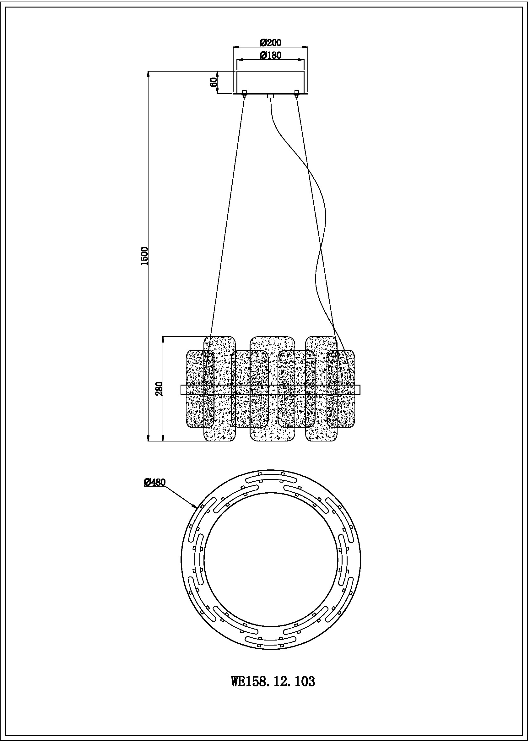Подвесная люстра Wertmark Nelly WE158.12.103