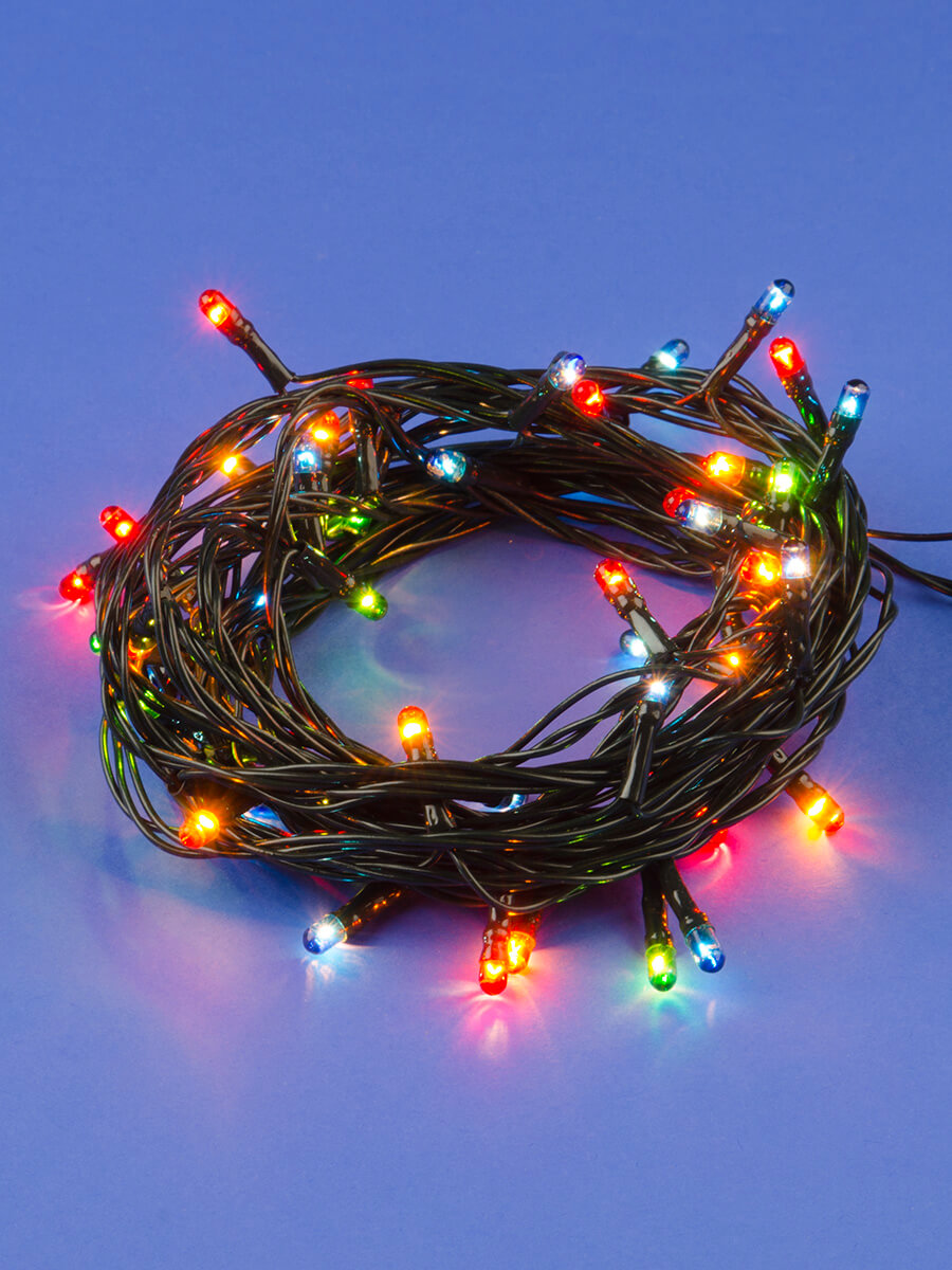 Светодиодная гирлянда (UL-00002389) Uniel 220V разноцветный UDL-S0500-050/DGA Multi IP20 Mini