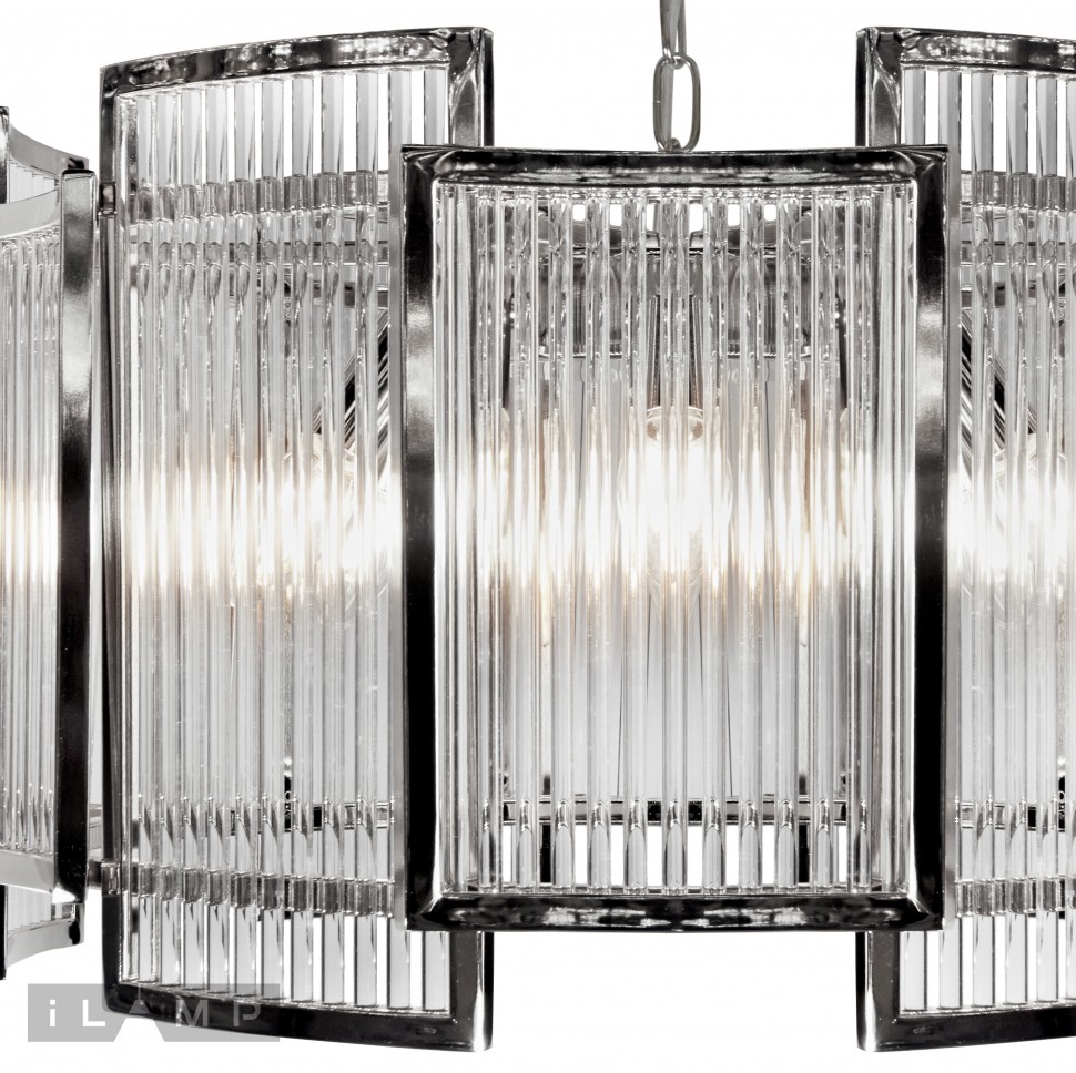 Подвесная люстра iLamp Tribeca MD0276-6C CHROME+SMOKY GRAY