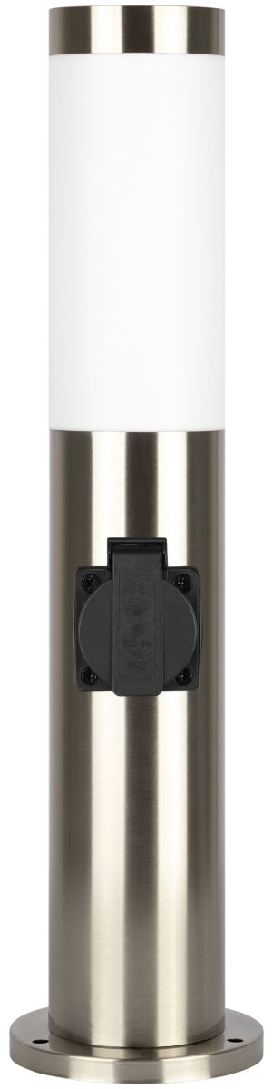 Ландшафтный светильник ЭРА Беллона GBF-103-1-SL-0450 230В Е27 IP54 серебро с розеткой Б0071045