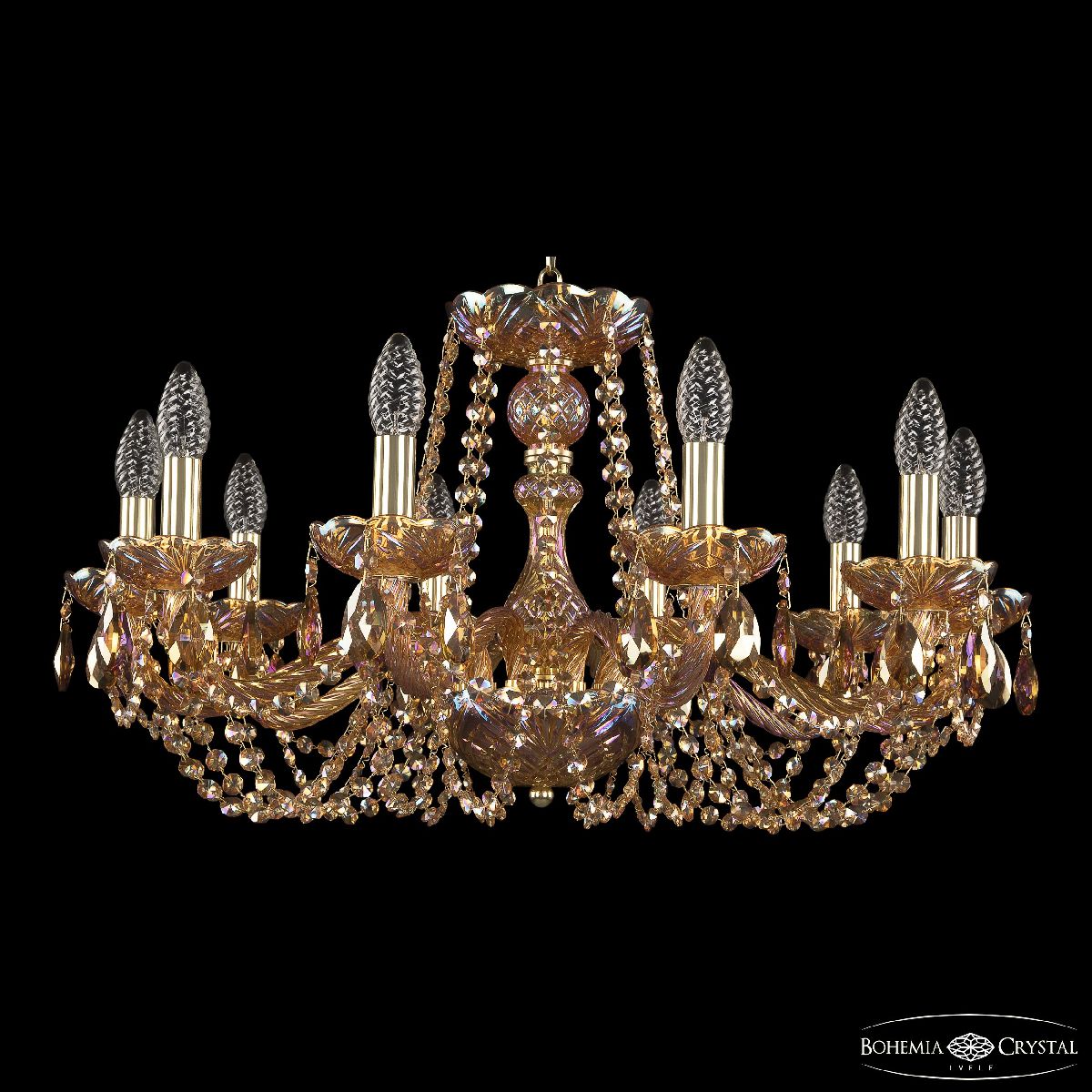 Подвесная люстра Bohemia Ivele Crystal 119/10/240 G M777