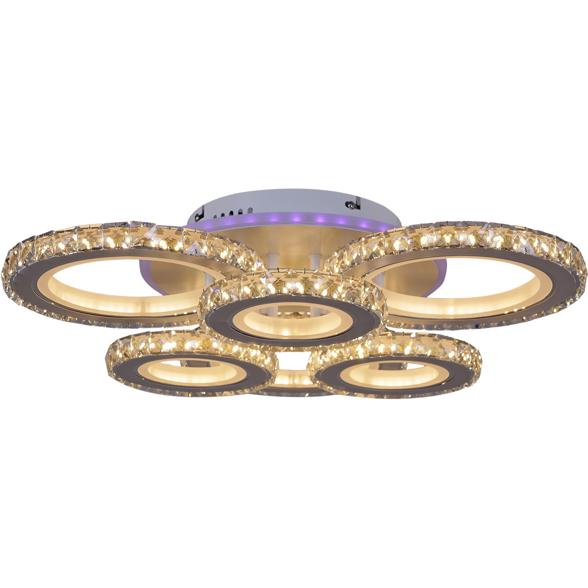 Потолочная люстра Reluce 03900-0.3-3+3B WH+CR (RGB)