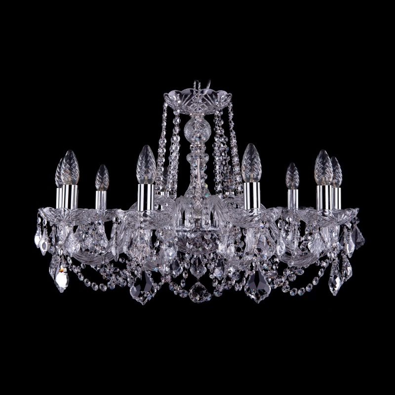 Подвесная люстра Bohemia Ivele 1402/10/240/Ni/Leafs