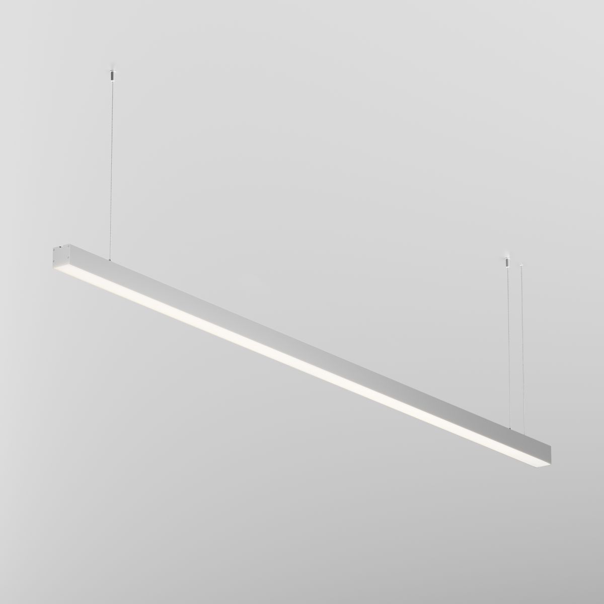 Линейный подвесной светильник Maytoni Technical 3000K 50x50 (Серебро, 2 м) LL312023