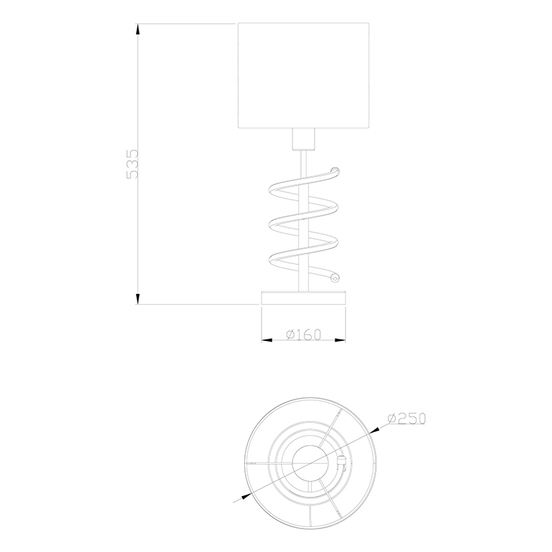 Настольная лампа Zumaline TINA TL180515-2