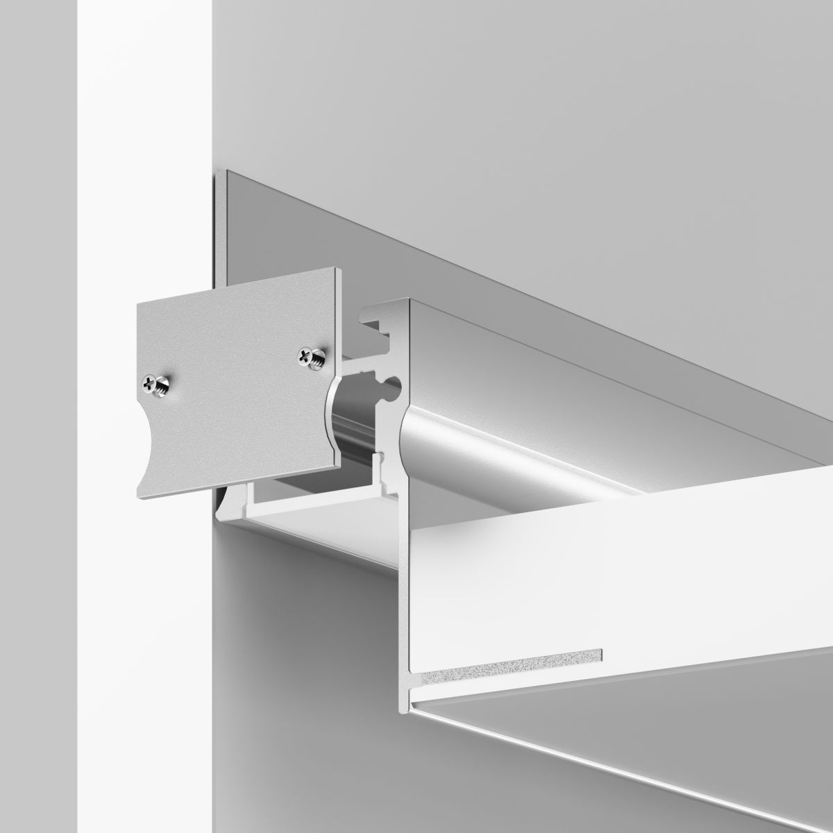 Алюминиевый профиль встраиваемый скрытого монтажа Maytoni Led Strip ALM-4151-S-2M 636013