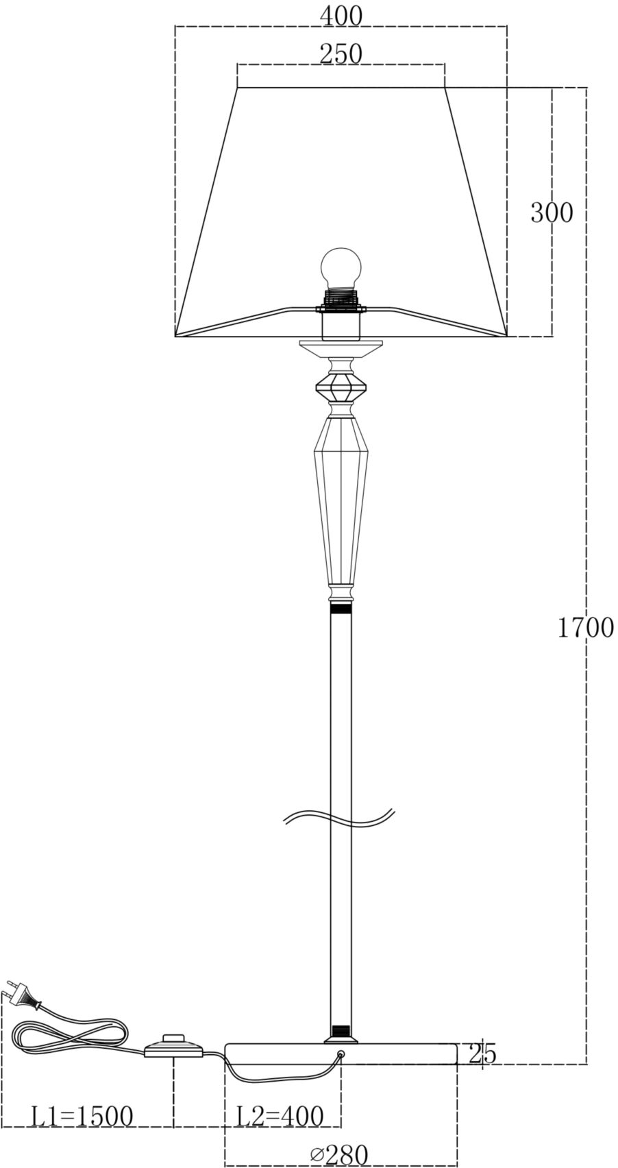 Торшер Maytoni Beira MOD064FL-01N