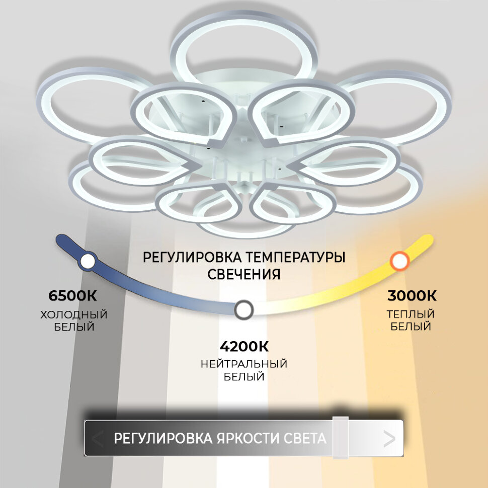 Потолочная люстра Seven Fires Dzhulin SF7099/12C-WT