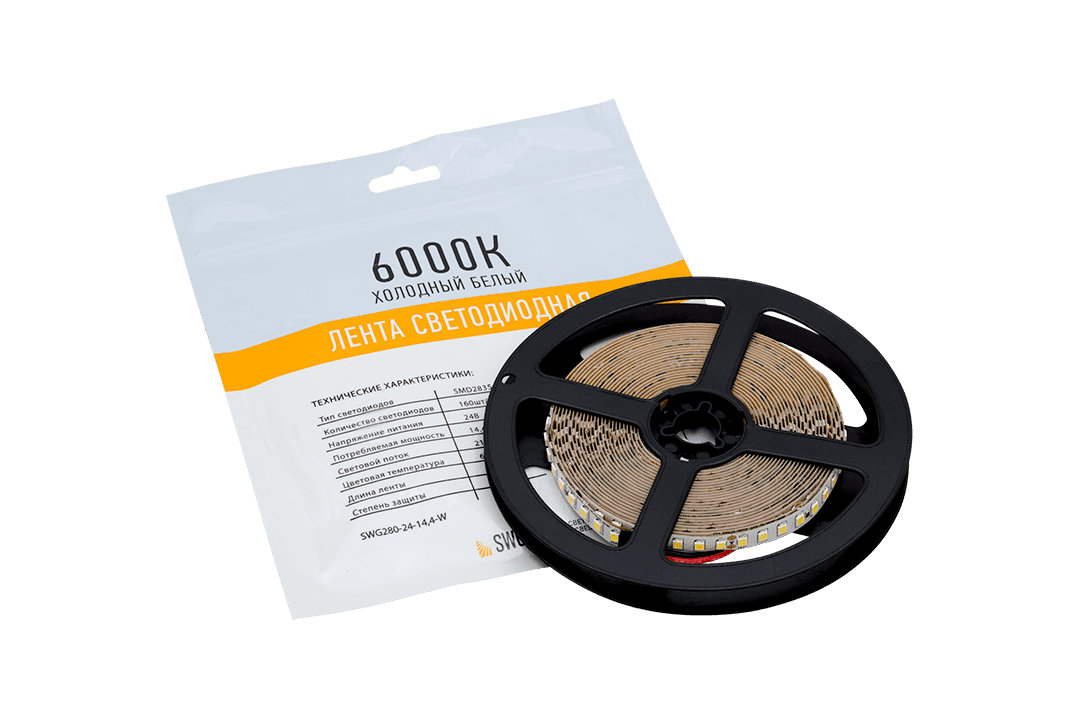 Светодиодная лента SWG SWG2P160-24-14.4-W 003606