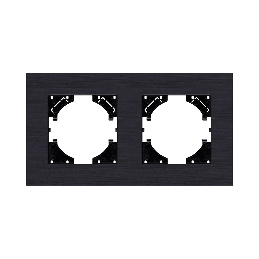 Рамка 2-постовая, черный Kollinger Reflex AL RA2BK