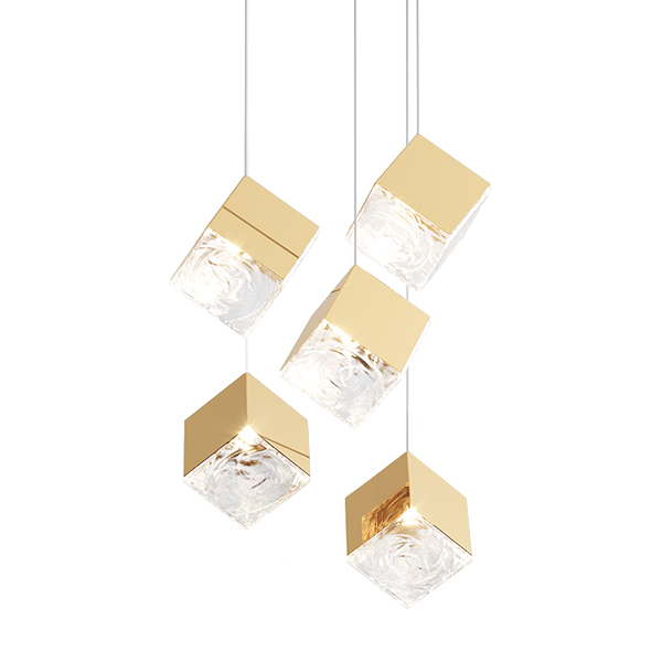 Подвесной светильник Delight Collection Pyrite 10301P/5 gold