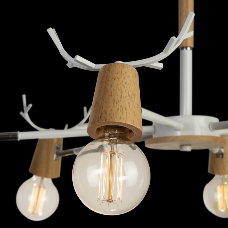 Люстра на штанге Loft IT Sven 10024/6 White