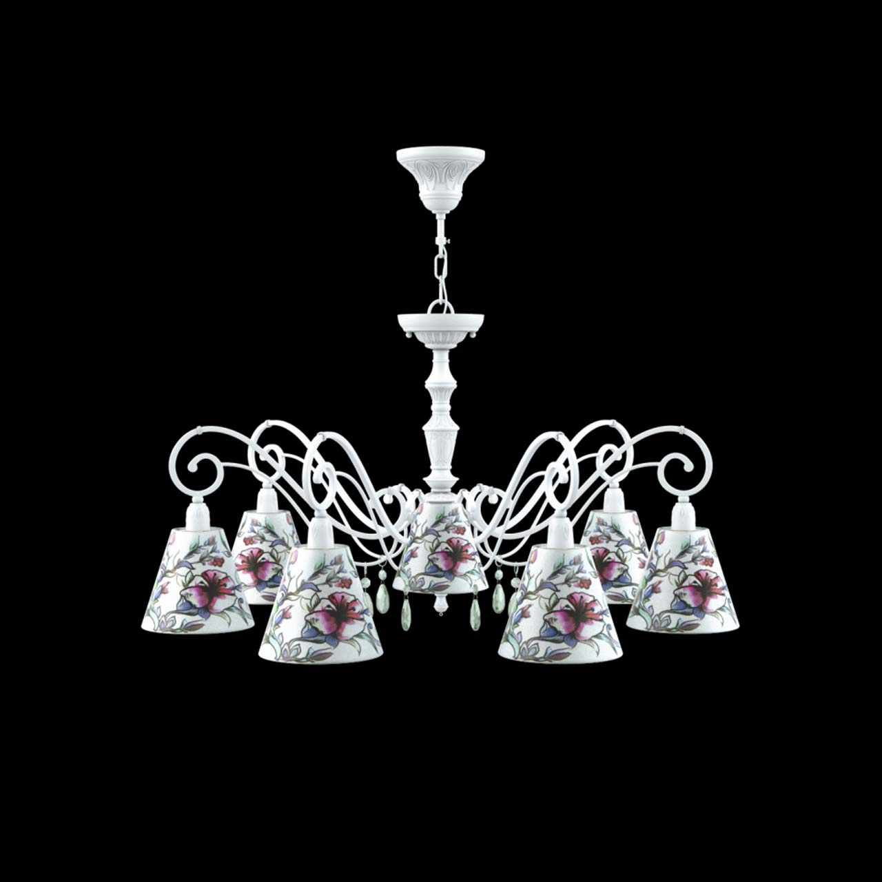 Подвесная люстра Lamp4you Classic E3-07-WM-LMP-O-13-CRL-E3-07-GR-DN