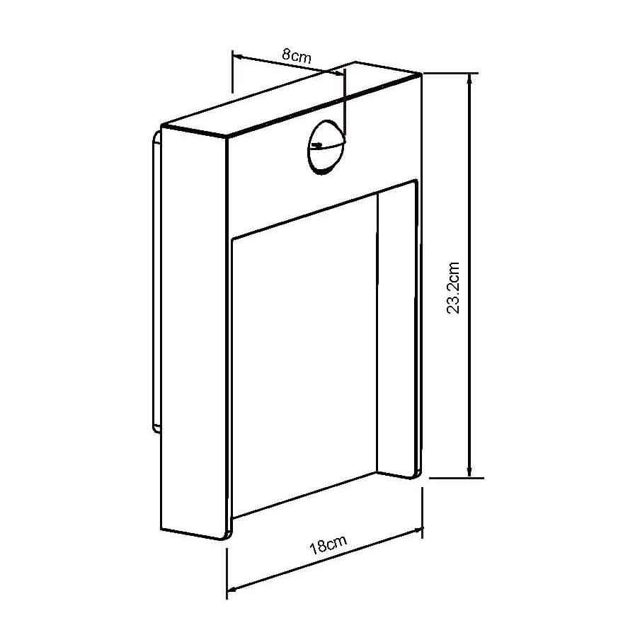 Уличный настенный светодиодный светильник Lucide Jellum 28863/15/30