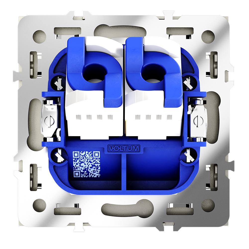 Розетка компьютерная двойная Voltum S70 VLS060204 (шелк)