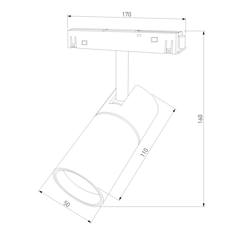 Трековый светильник Elektrostandard Slim Magnetic 4690389178870