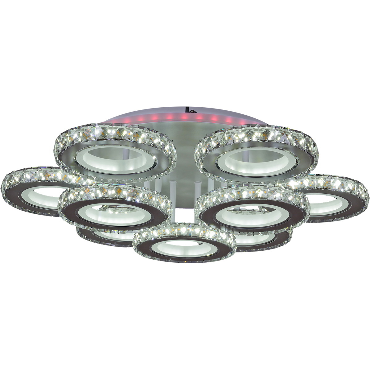 Потолочная люстра Reluce 03900-0.3-6+3A WH+CR (RGB)