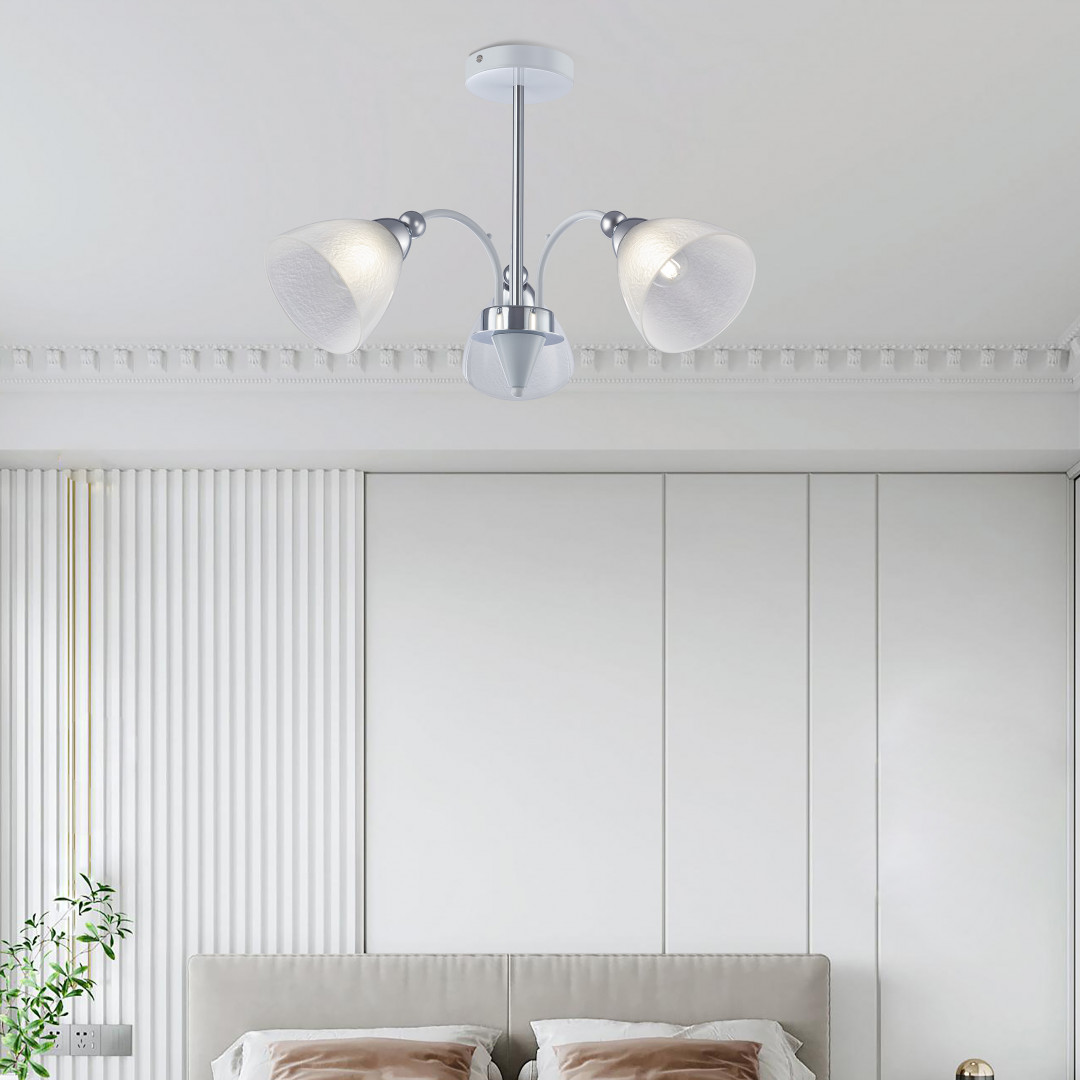 Люстра на штанге Arte Milano Napoli 326008/3 WH+CR