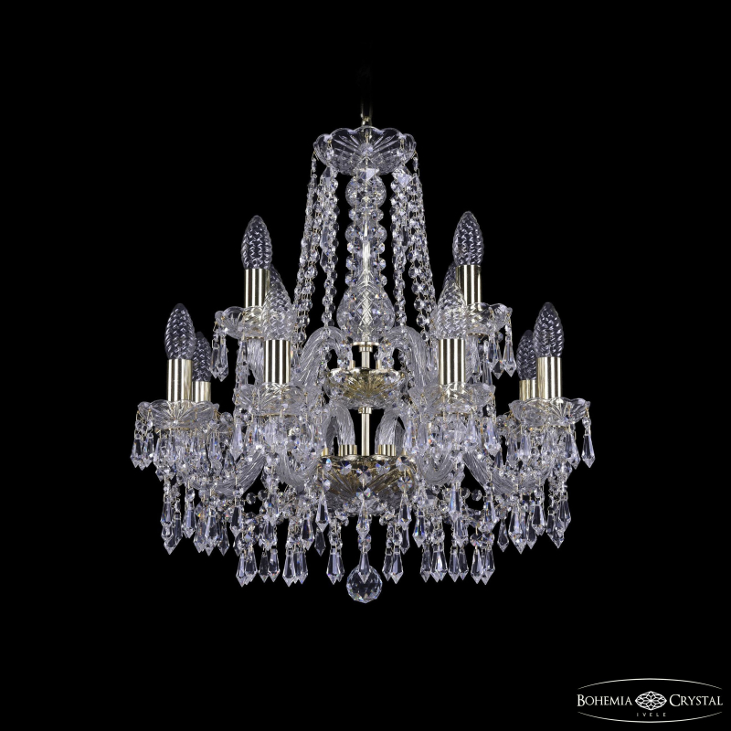 Подвесная люстра Bohemia Ivele Crystal 1403/8+4/160/2d G