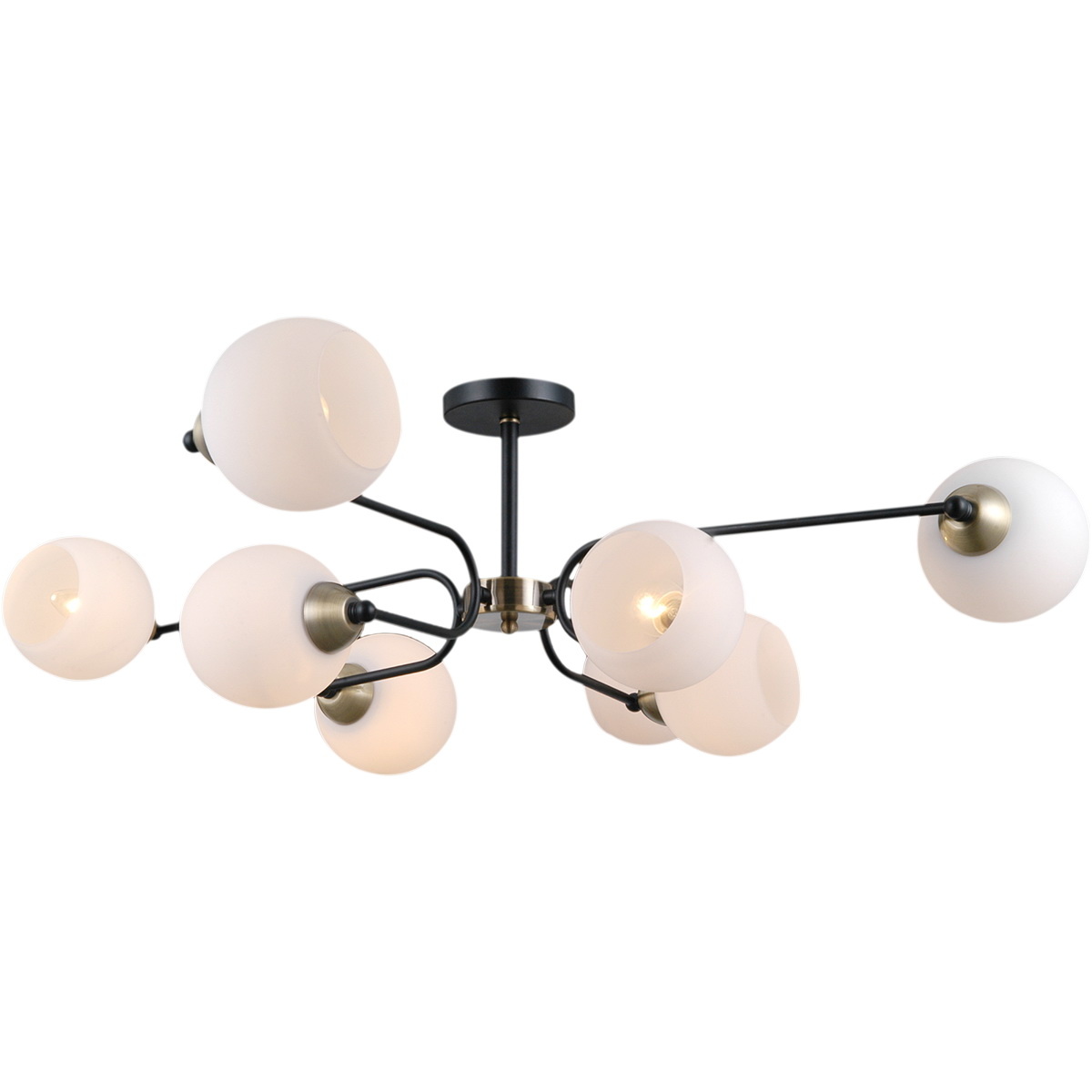 Люстра на штанге Illumico IL0249-8CSQ-79 BK AB