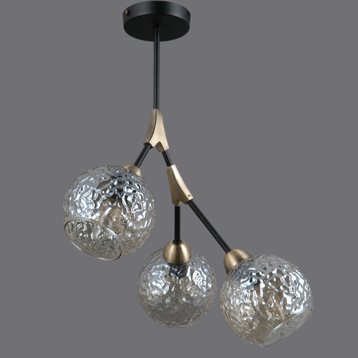 Люстра на штанге Illumico IL0263-3PSQ-79 BK AB