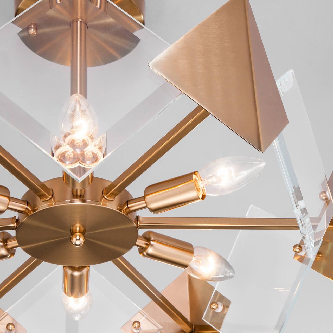 Потолочный светильник Eurosvet Origami 60121/6 латунь Smart