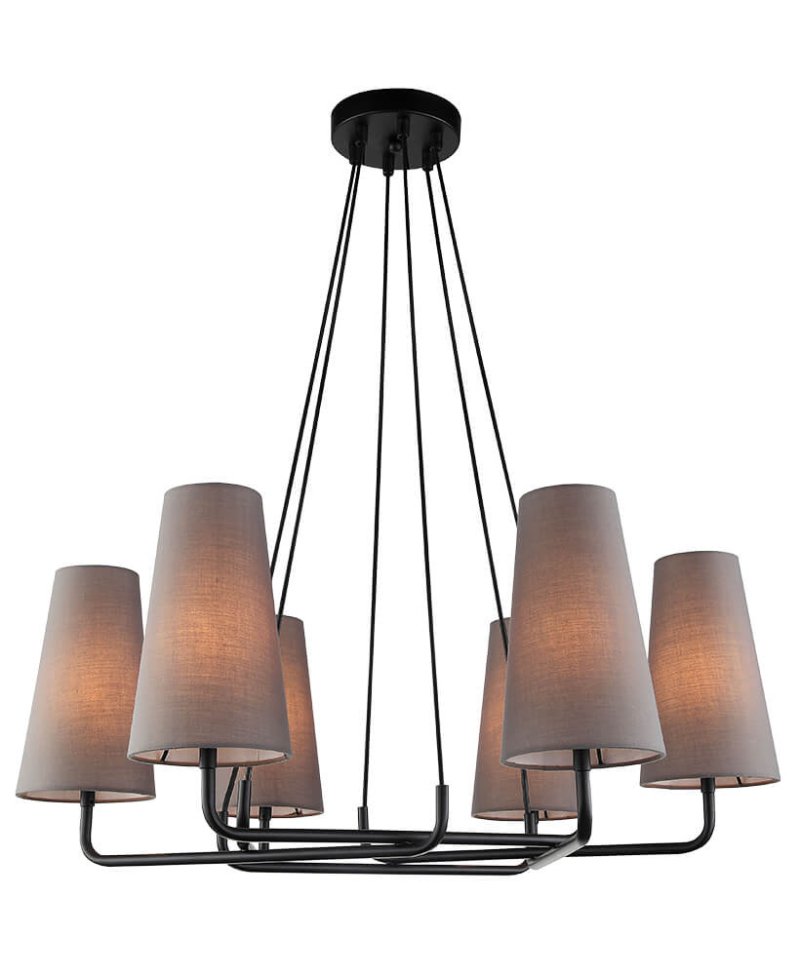 Подвесная люстра Lumien Hall Астарта 4008/6P-BK-DGR