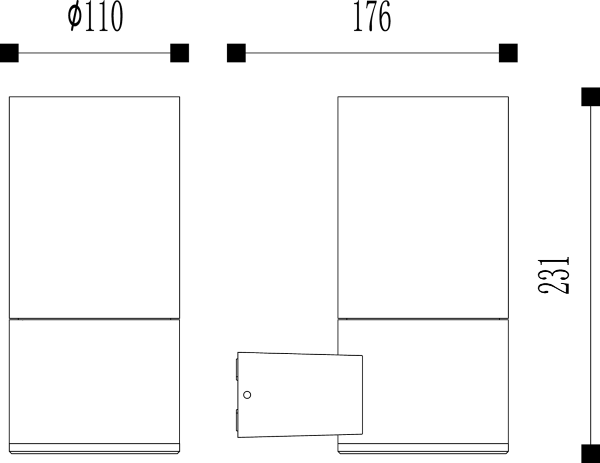 Уличный настенный светильник Donolux Top Top DL20502DG E27