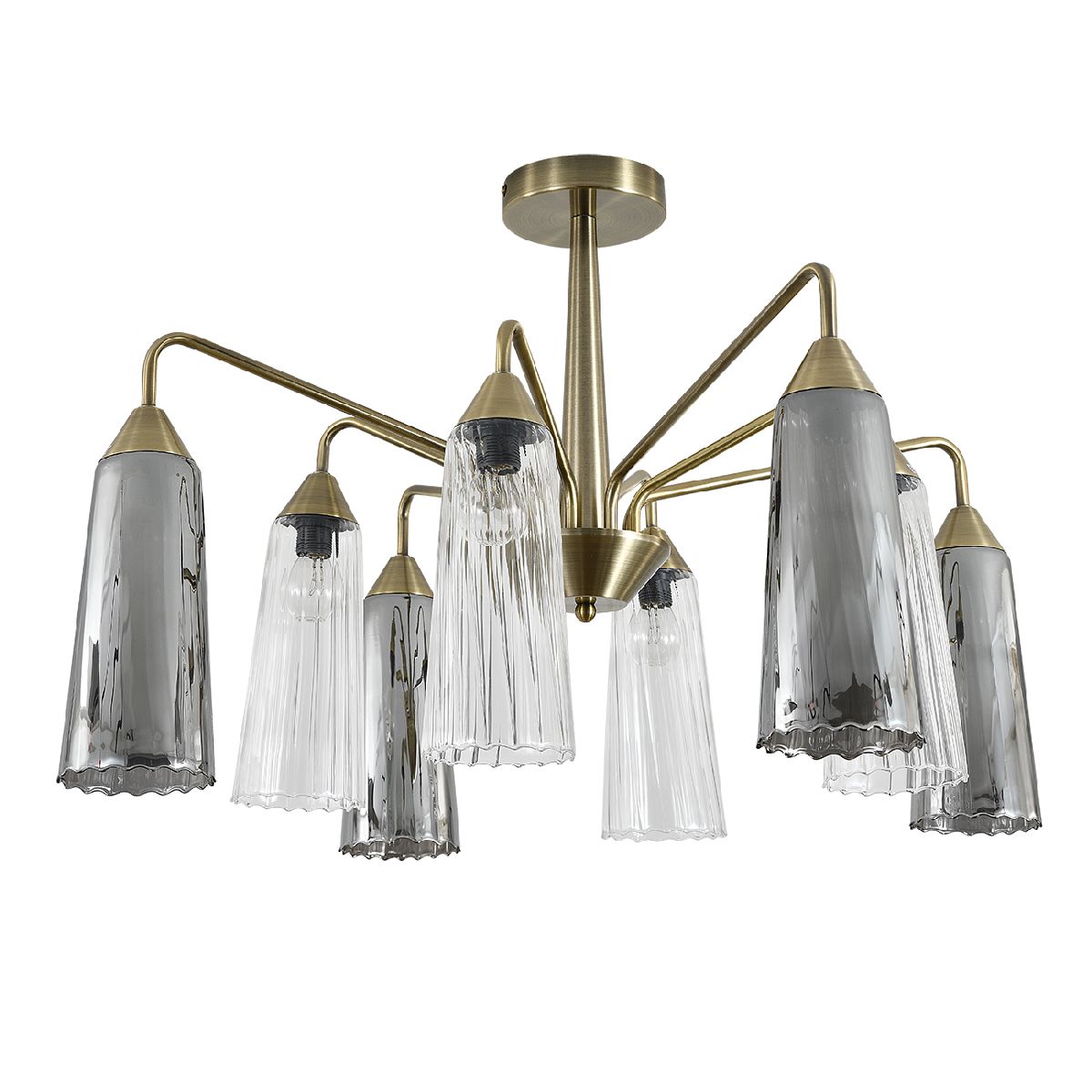 Люстра на штанге Indigo Campana 13028/8R Brass V000510