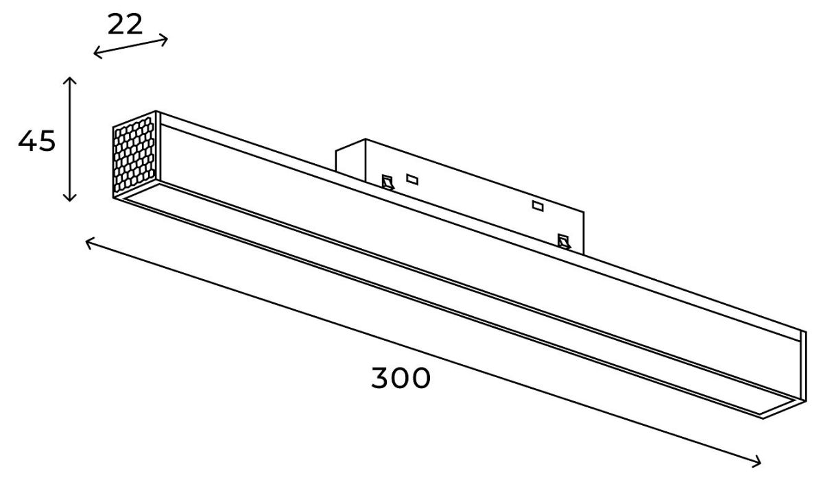 Трековый магнитный светильник Hesby Lighting ElDeko HSBL_0151