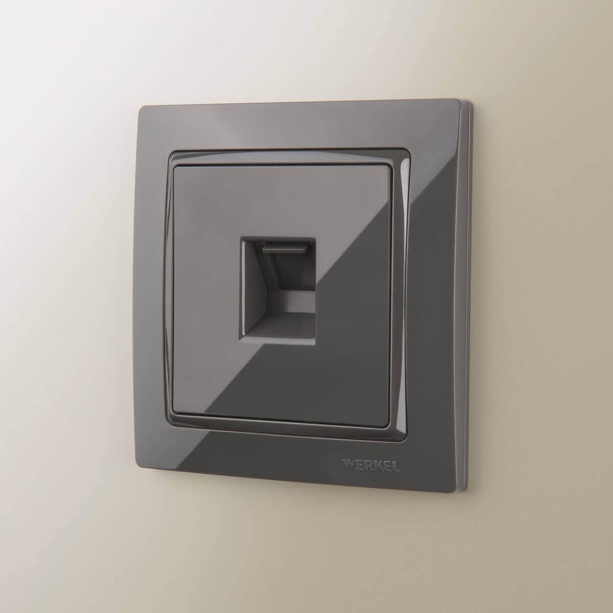 Рамка Werkel Snabb Basic на 1 пост серо-коричневый WL03-Frame-01 4690389099038