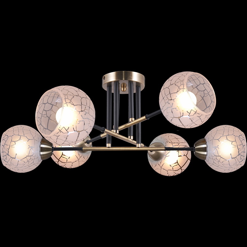 Люстра на штанге Illumico IL9573-6CSQ-79 BK AB