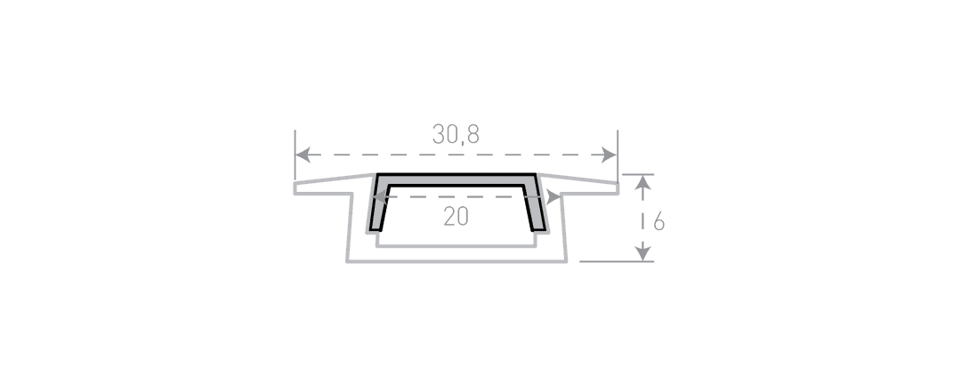 Профиль алюминиевый SWG RC-3006 900083