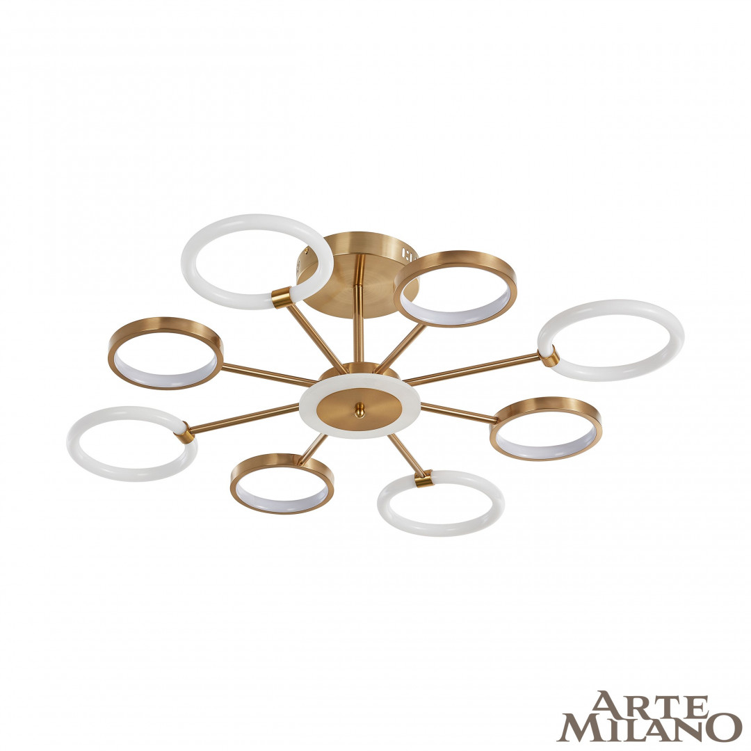 Потолочная led люстра Arte Milano Neapolis 277240/8 GD