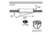 Встраиваемый светодиодный светильник Paulmann Premium Line Led Power Lens Flood 98728